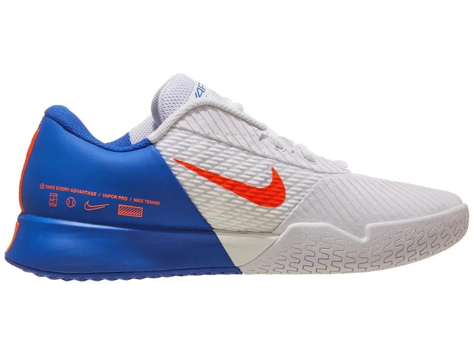 Nike Vapor Pro 2 White/Hyper Crimson/Roy Men's Tennis Shoes - 2024 NEW ARRIVAL
