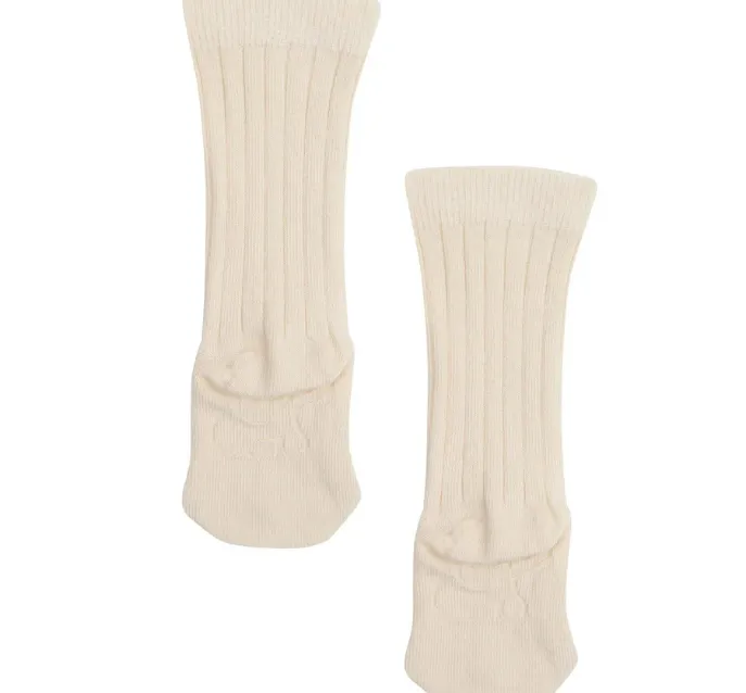 Organic Knee High Socks Cream
