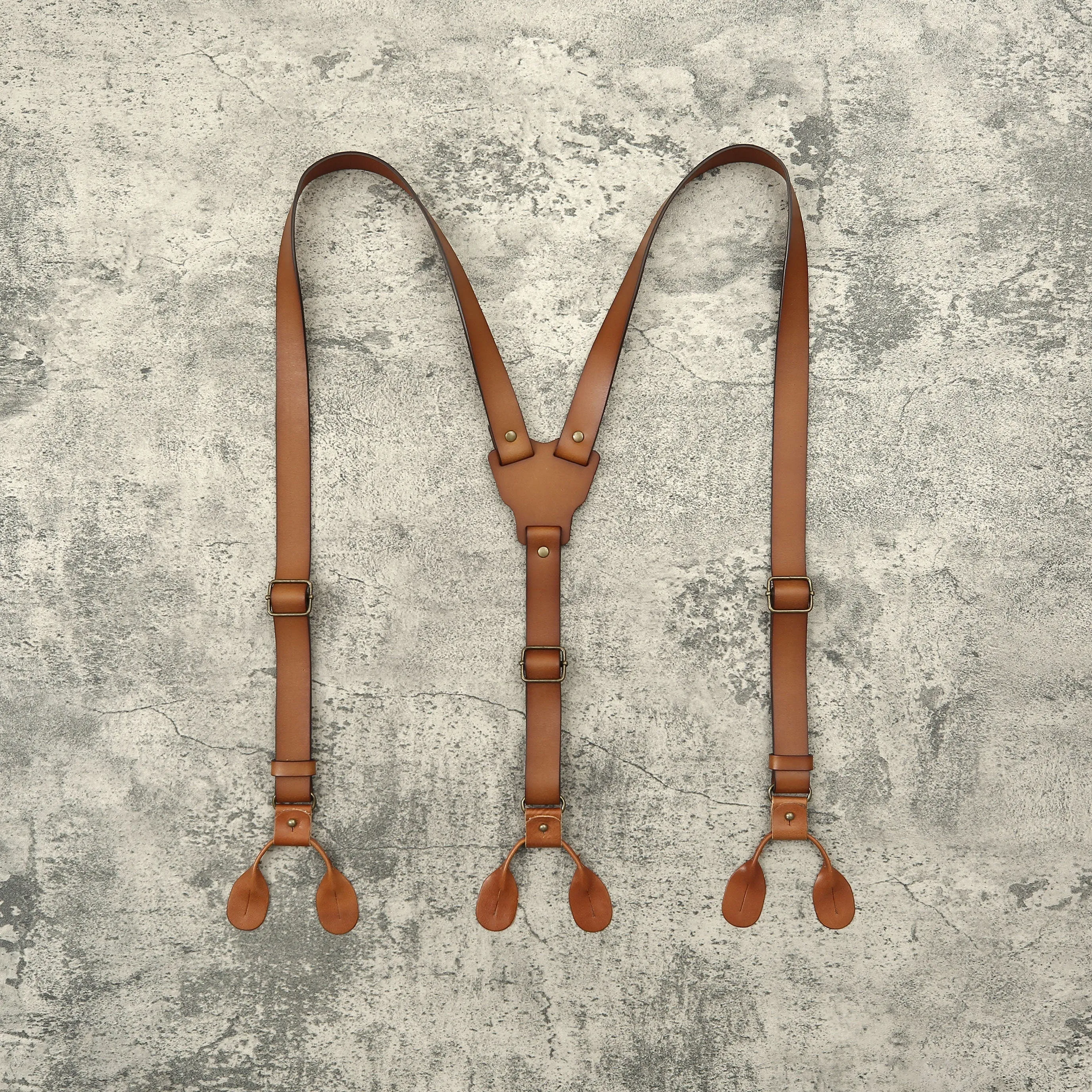 Personalized Rustic Wedding Suspenders Groomsmen Brown Leather Suspenders Mens Rustic Wedding Suspenders Boys Suspenders Ring Bearer