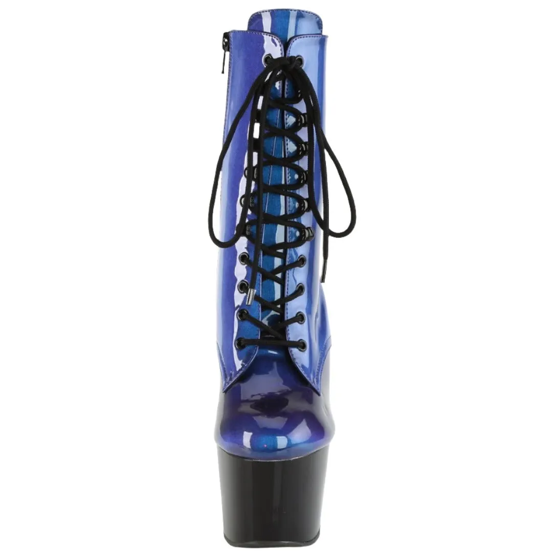 Pleaser ADORE 1020SHG Blue Purple Boots