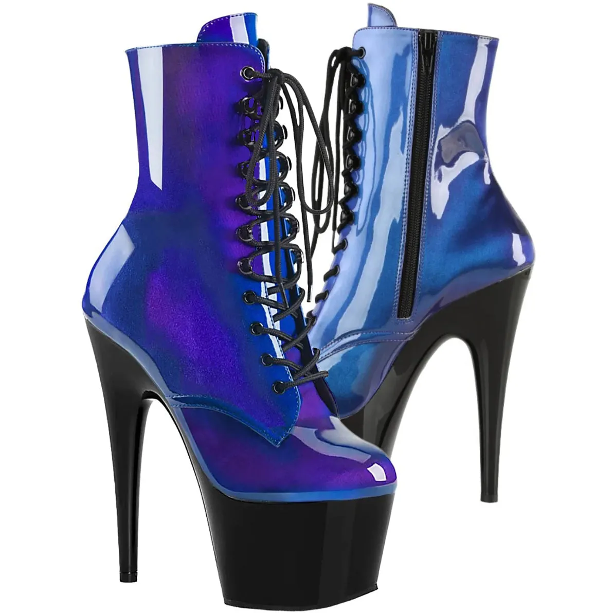 Pleaser ADORE 1020SHG Blue Purple Boots