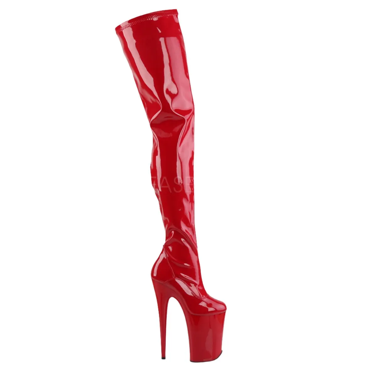Pleaser INFINITY-4000 Boots Red