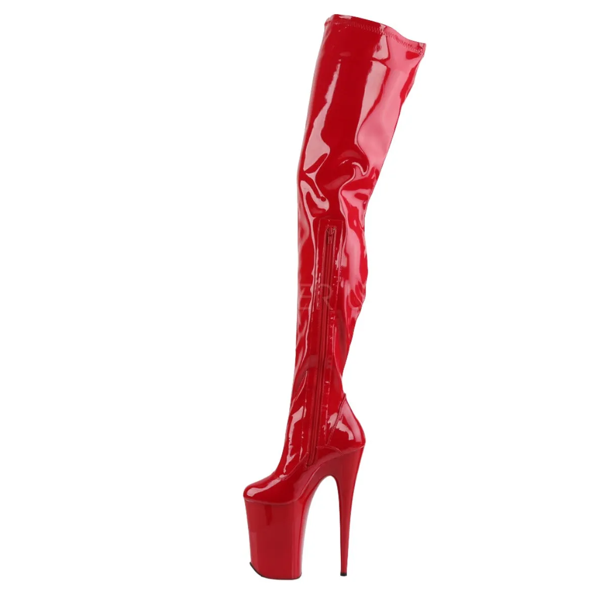 Pleaser INFINITY-4000 Boots Red