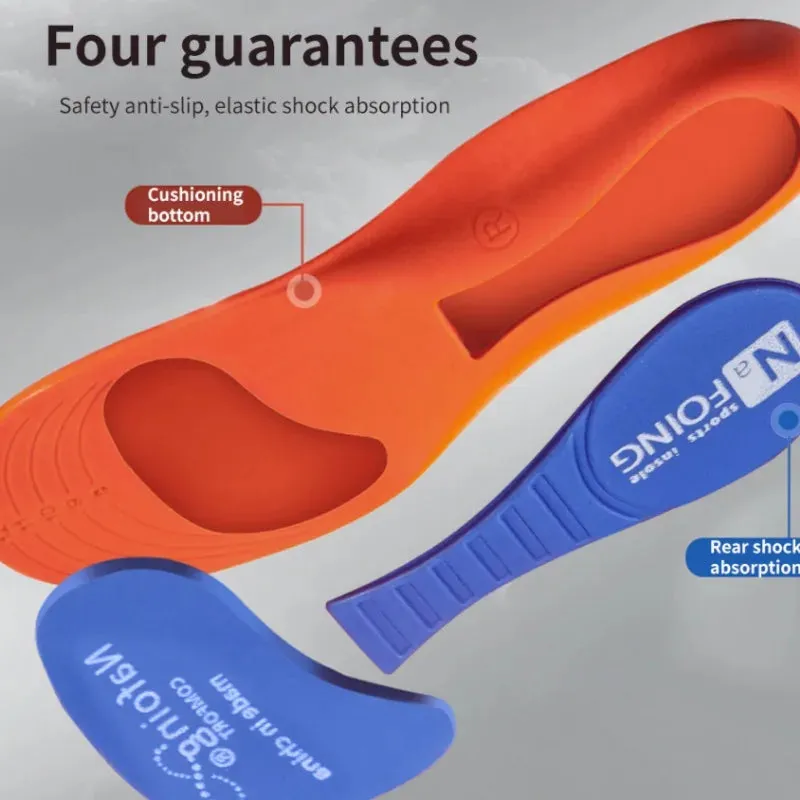 Premium Memory Foam AAnti-Odor Insoles, Shock Absorbing EVA Arch Support for Plantar Fasciitis, Heel Pain Relief, Soft Cushion, Sweat-Absorbing Shoe Pads for Running, Fitness, and Sports Shoes