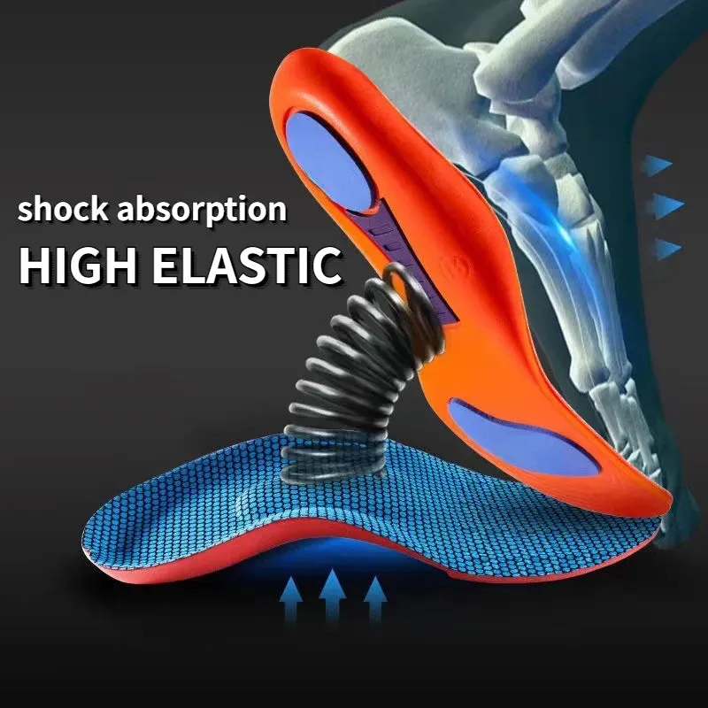 Premium Memory Foam AAnti-Odor Insoles, Shock Absorbing EVA Arch Support for Plantar Fasciitis, Heel Pain Relief, Soft Cushion, Sweat-Absorbing Shoe Pads for Running, Fitness, and Sports Shoes