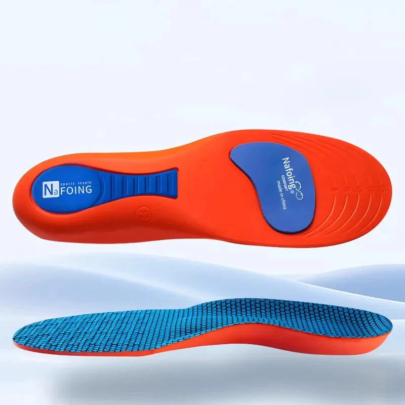 Premium Memory Foam AAnti-Odor Insoles, Shock Absorbing EVA Arch Support for Plantar Fasciitis, Heel Pain Relief, Soft Cushion, Sweat-Absorbing Shoe Pads for Running, Fitness, and Sports Shoes