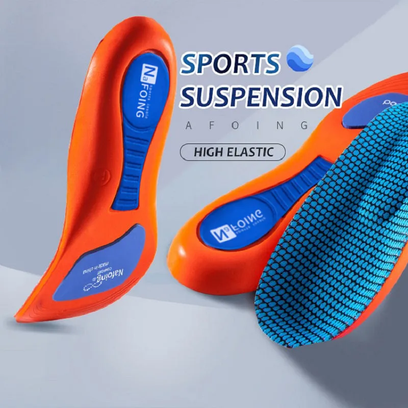 Premium Memory Foam AAnti-Odor Insoles, Shock Absorbing EVA Arch Support for Plantar Fasciitis, Heel Pain Relief, Soft Cushion, Sweat-Absorbing Shoe Pads for Running, Fitness, and Sports Shoes