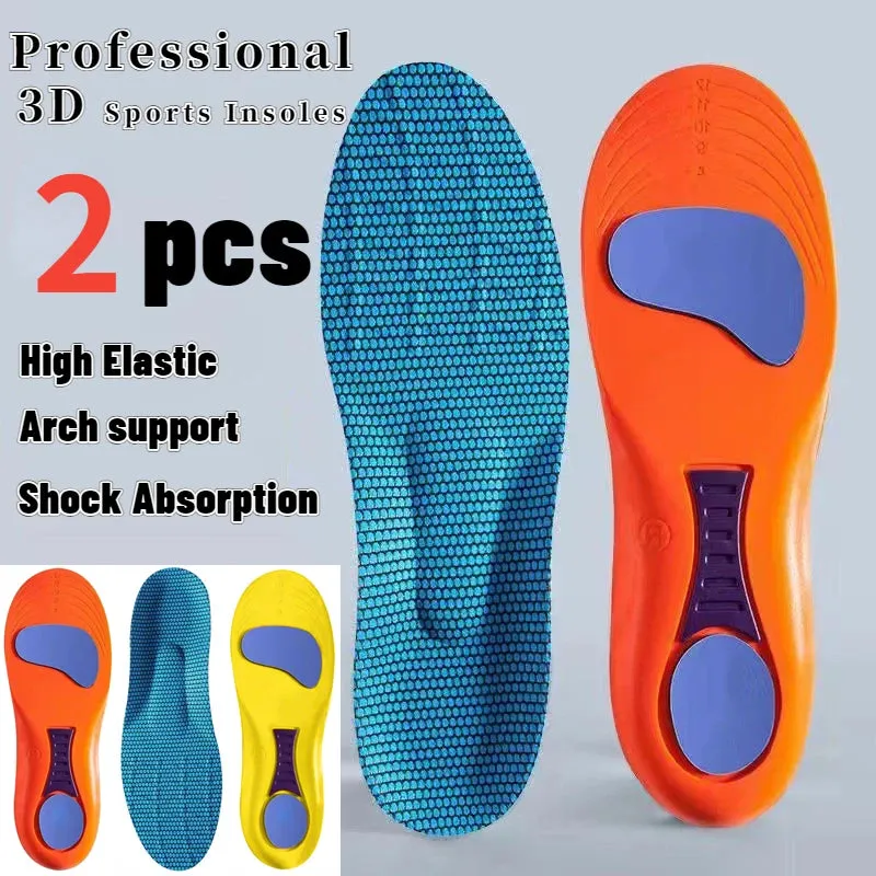 Premium Memory Foam AAnti-Odor Insoles, Shock Absorbing EVA Arch Support for Plantar Fasciitis, Heel Pain Relief, Soft Cushion, Sweat-Absorbing Shoe Pads for Running, Fitness, and Sports Shoes