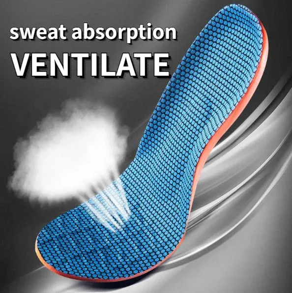 Premium Memory Foam AAnti-Odor Insoles, Shock Absorbing EVA Arch Support for Plantar Fasciitis, Heel Pain Relief, Soft Cushion, Sweat-Absorbing Shoe Pads for Running, Fitness, and Sports Shoes