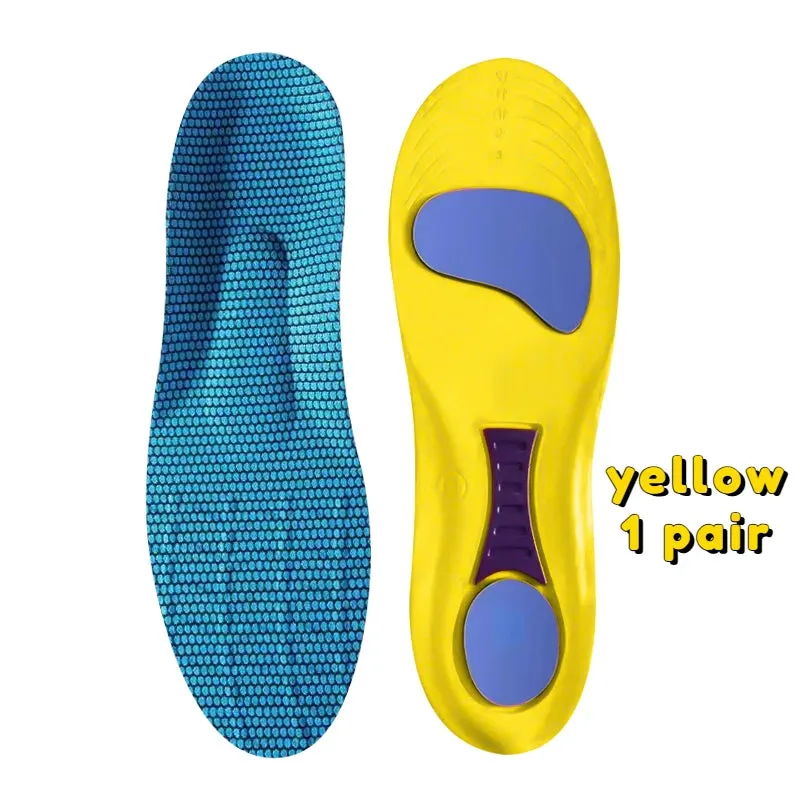 Premium Memory Foam AAnti-Odor Insoles, Shock Absorbing EVA Arch Support for Plantar Fasciitis, Heel Pain Relief, Soft Cushion, Sweat-Absorbing Shoe Pads for Running, Fitness, and Sports Shoes