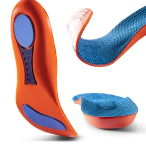 Premium Memory Foam AAnti-Odor Insoles, Shock Absorbing EVA Arch Support for Plantar Fasciitis, Heel Pain Relief, Soft Cushion, Sweat-Absorbing Shoe Pads for Running, Fitness, and Sports Shoes