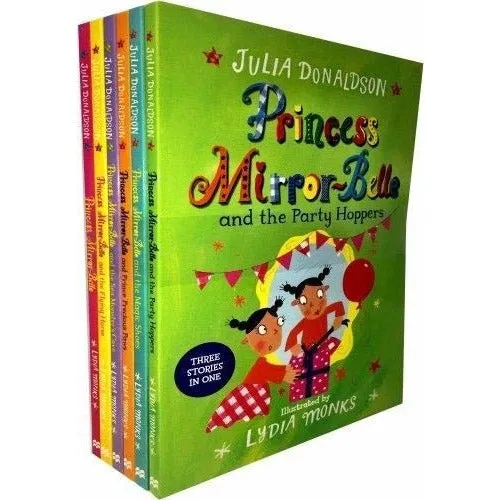 Princess Mirror-Belle 6 Books Set Collection Julia Donaldson And Lydia Monks...
