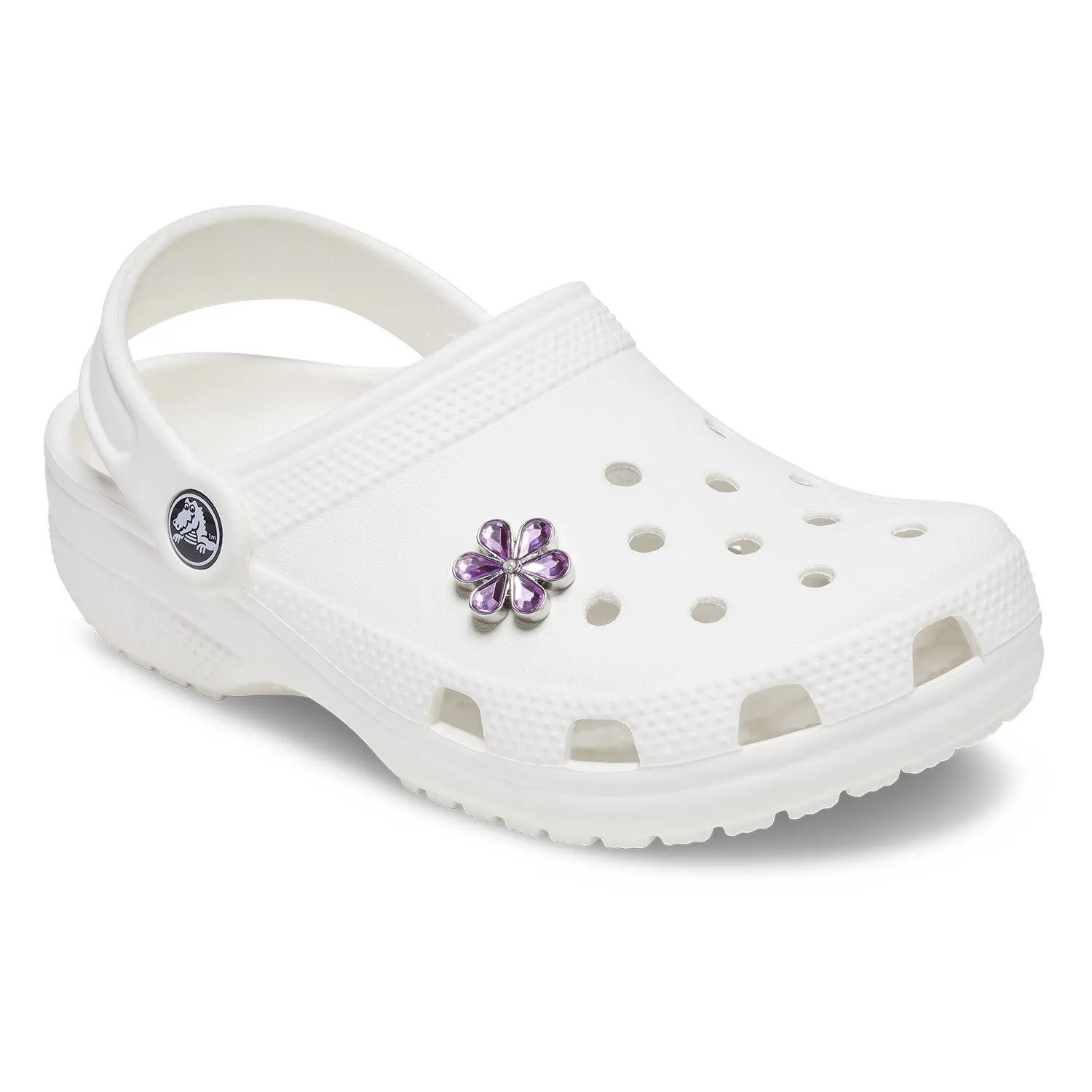 Purple Blinged Out Daisy Jibbitz