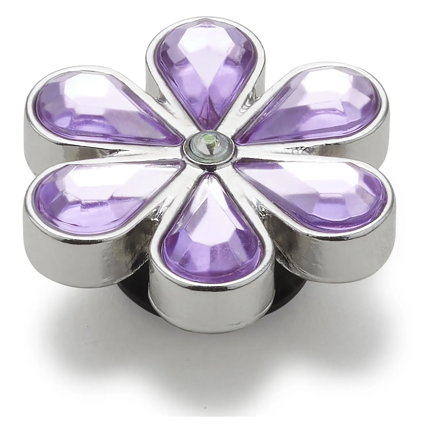 Purple Blinged Out Daisy Jibbitz