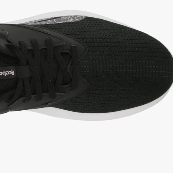Reebok shoe Woman Fluxlite Cross Trainer black pink lace comfort sneaker Sz 8.5