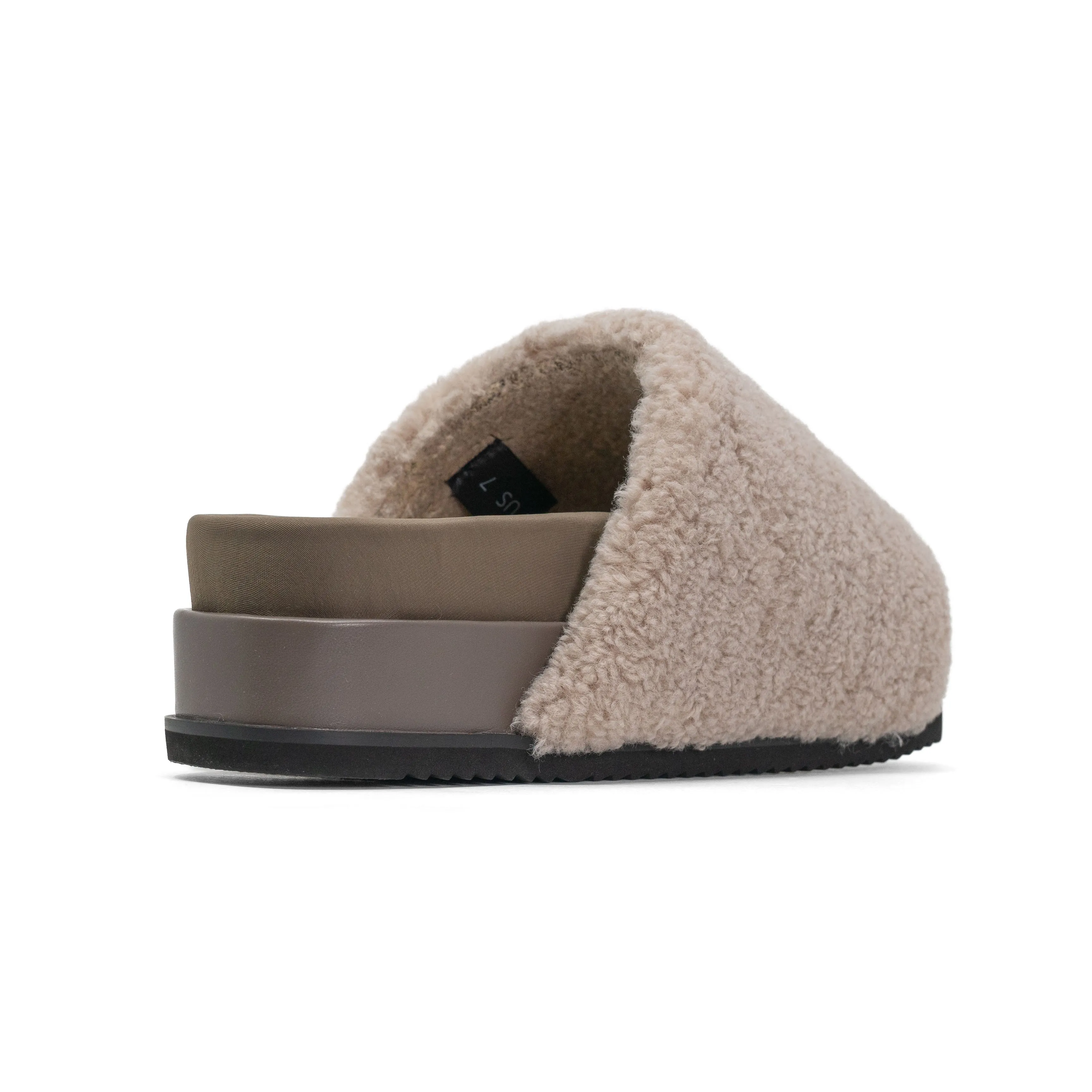 ROAM FUZZY STACK PLATFORM CEMENT FAUX SHEARLING