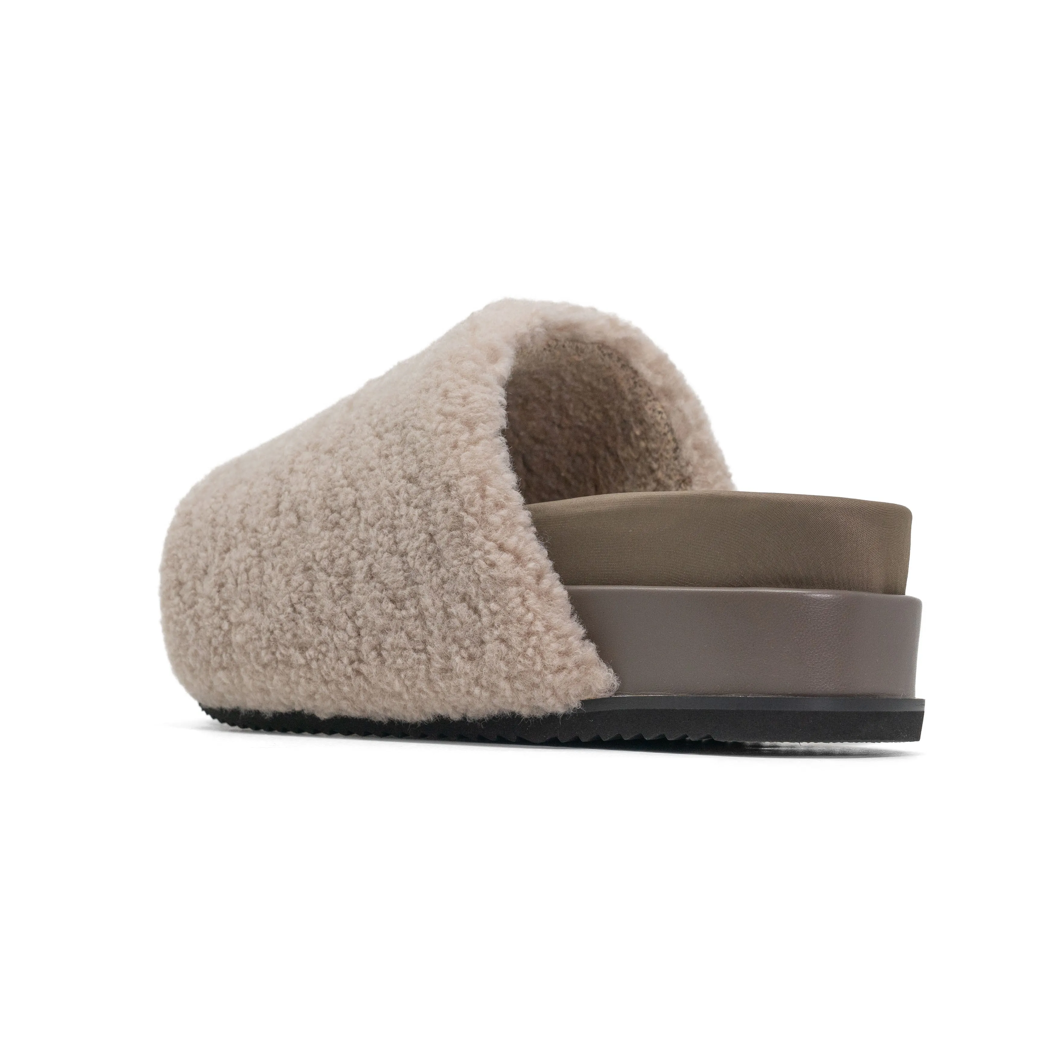 ROAM FUZZY STACK PLATFORM CEMENT FAUX SHEARLING