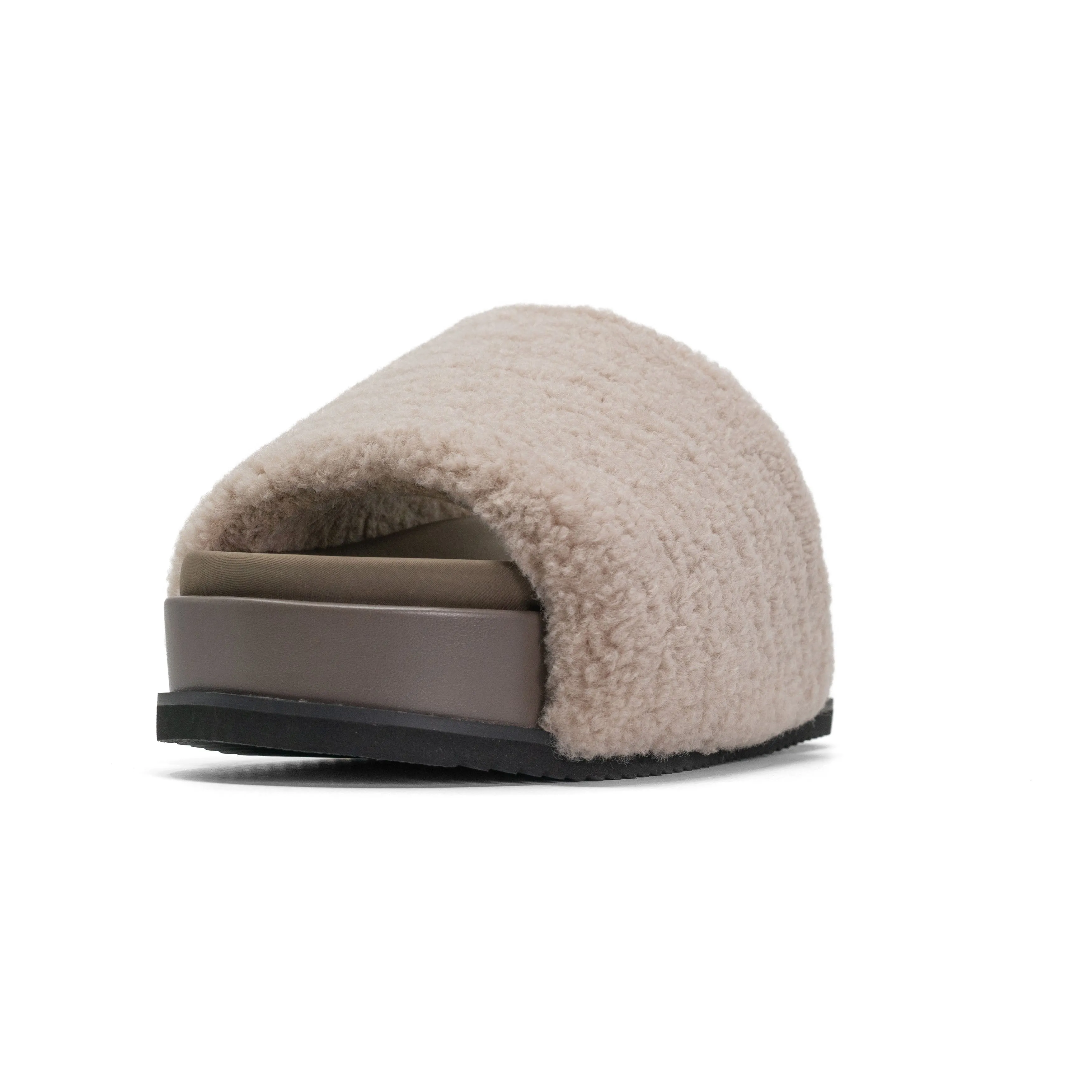 ROAM FUZZY STACK PLATFORM CEMENT FAUX SHEARLING