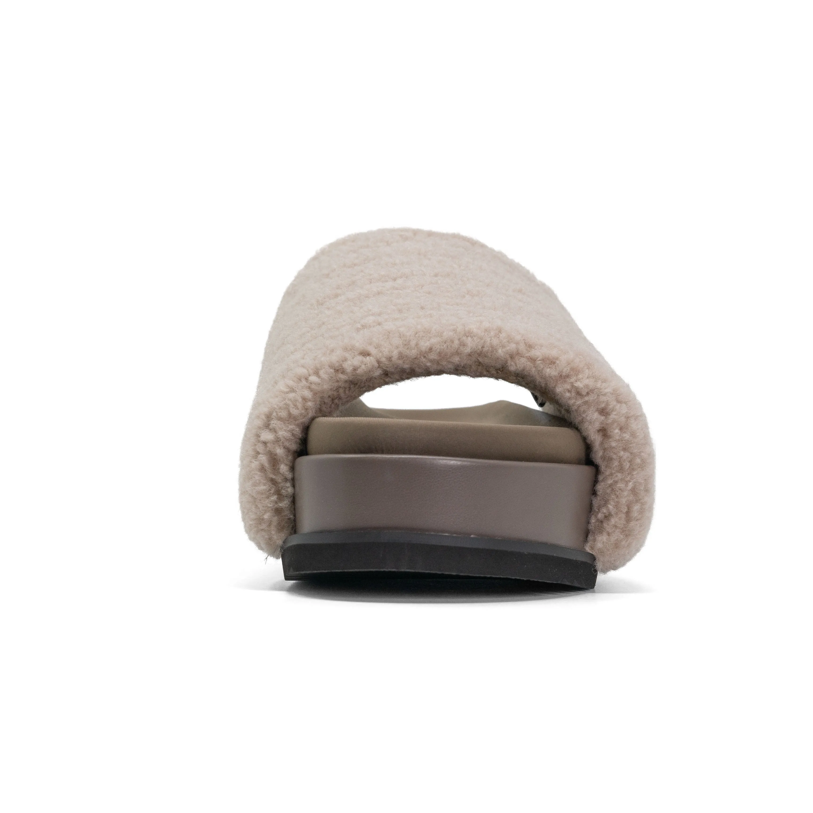 ROAM FUZZY STACK PLATFORM CEMENT FAUX SHEARLING