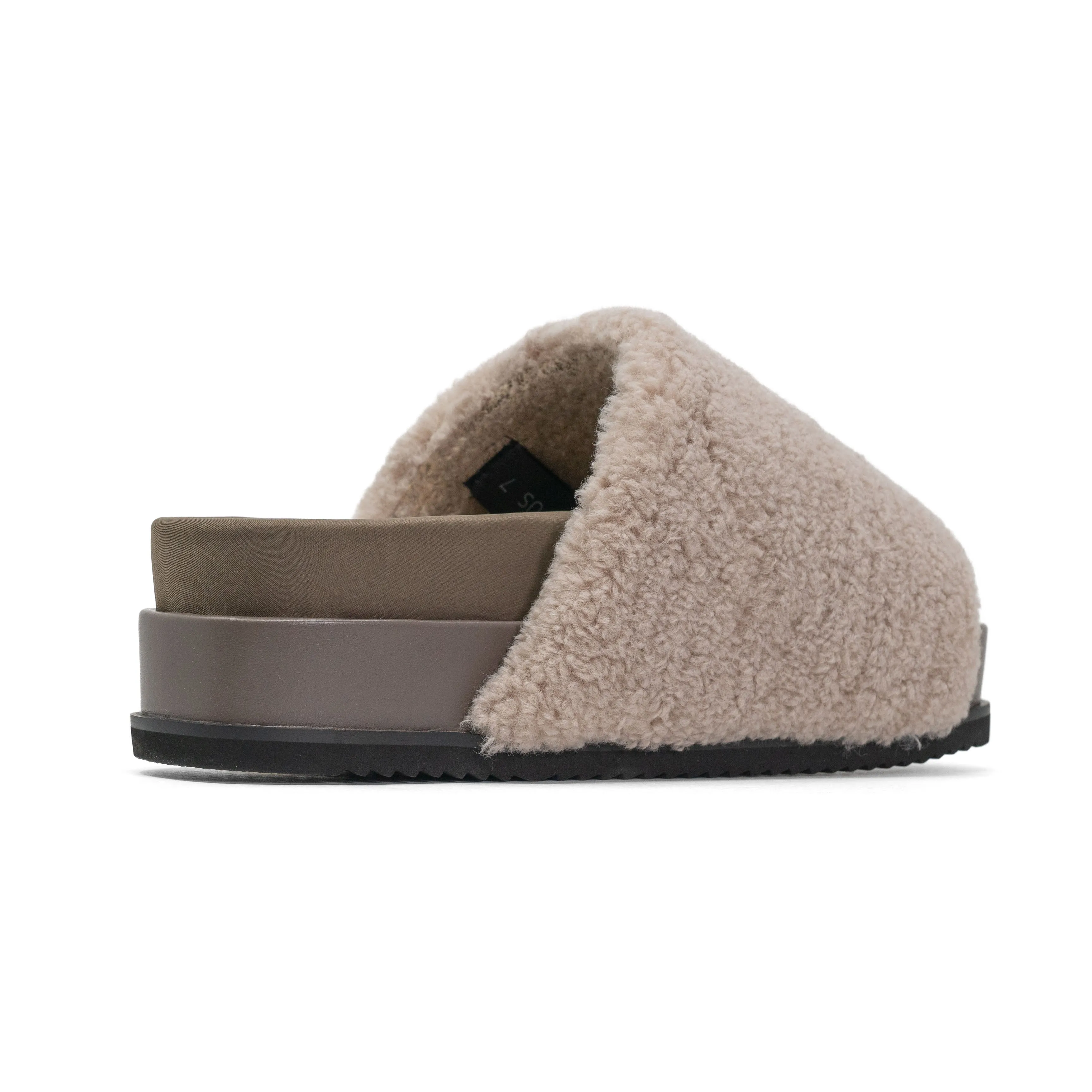 ROAM FUZZY STACK PLATFORM CEMENT FAUX SHEARLING