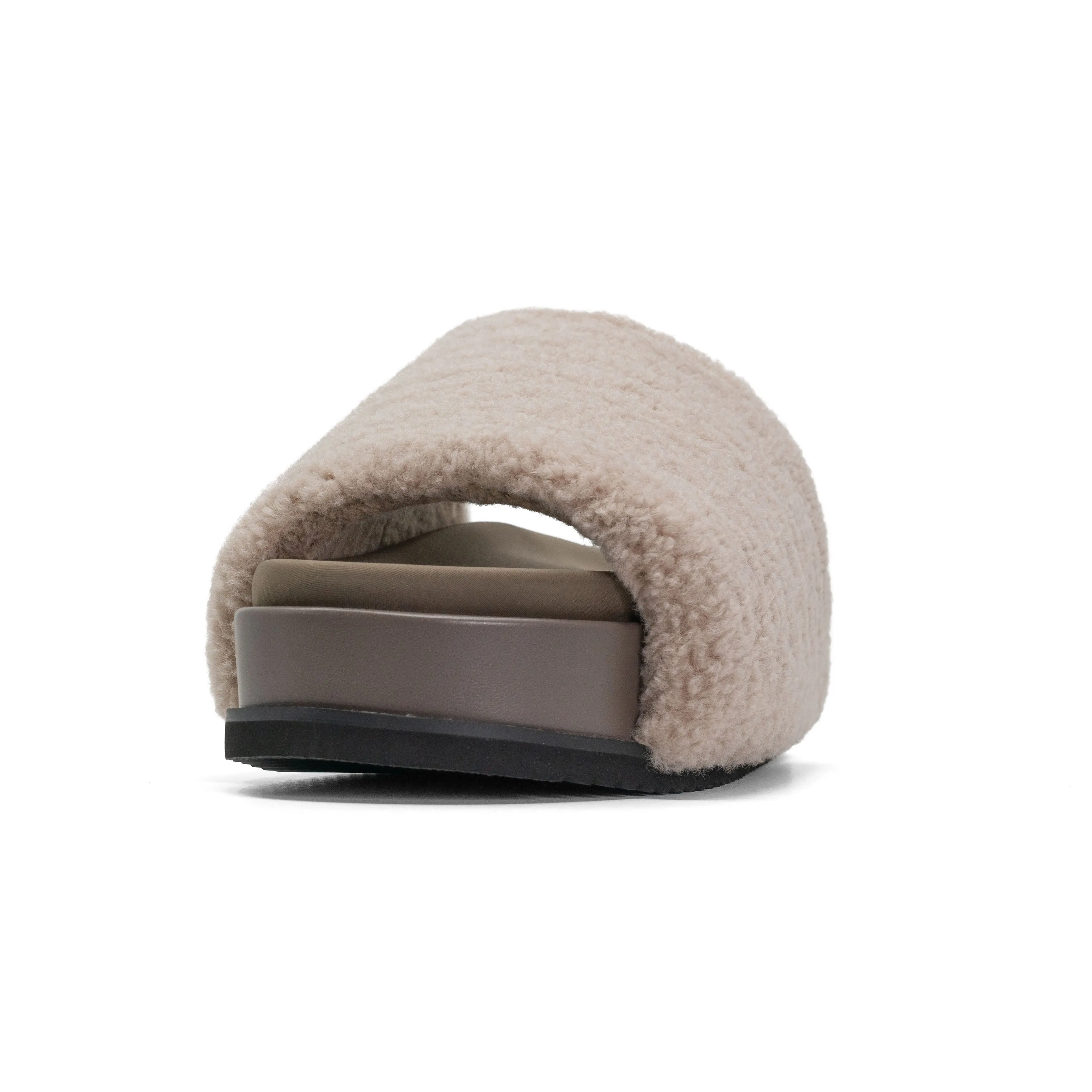 ROAM FUZZY STACK PLATFORM CEMENT FAUX SHEARLING