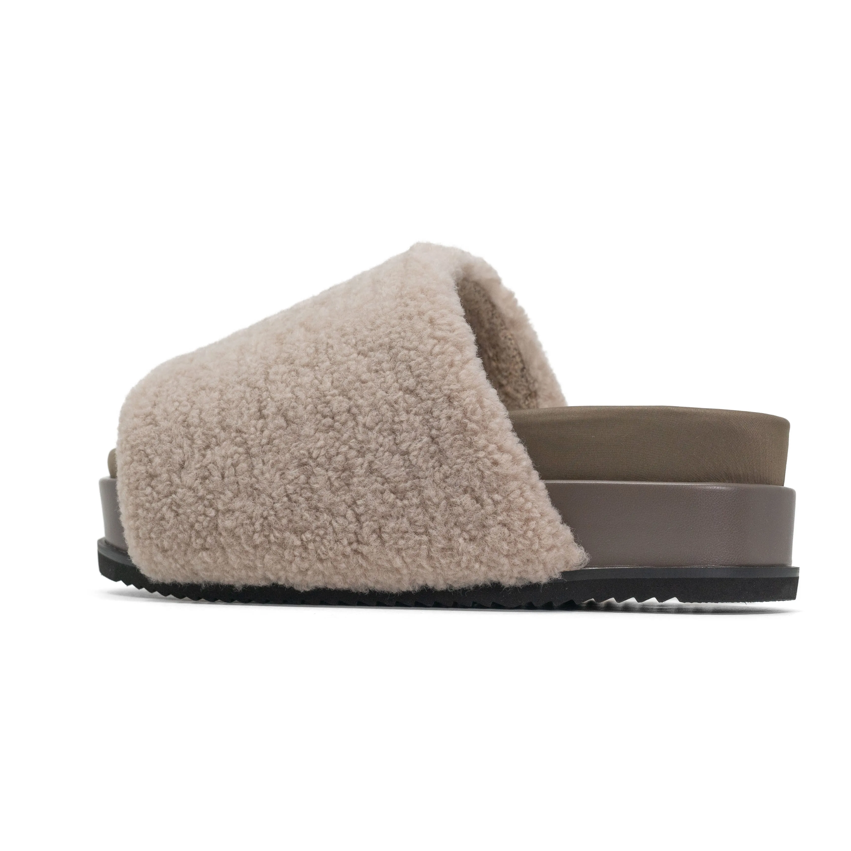 ROAM FUZZY STACK PLATFORM CEMENT FAUX SHEARLING