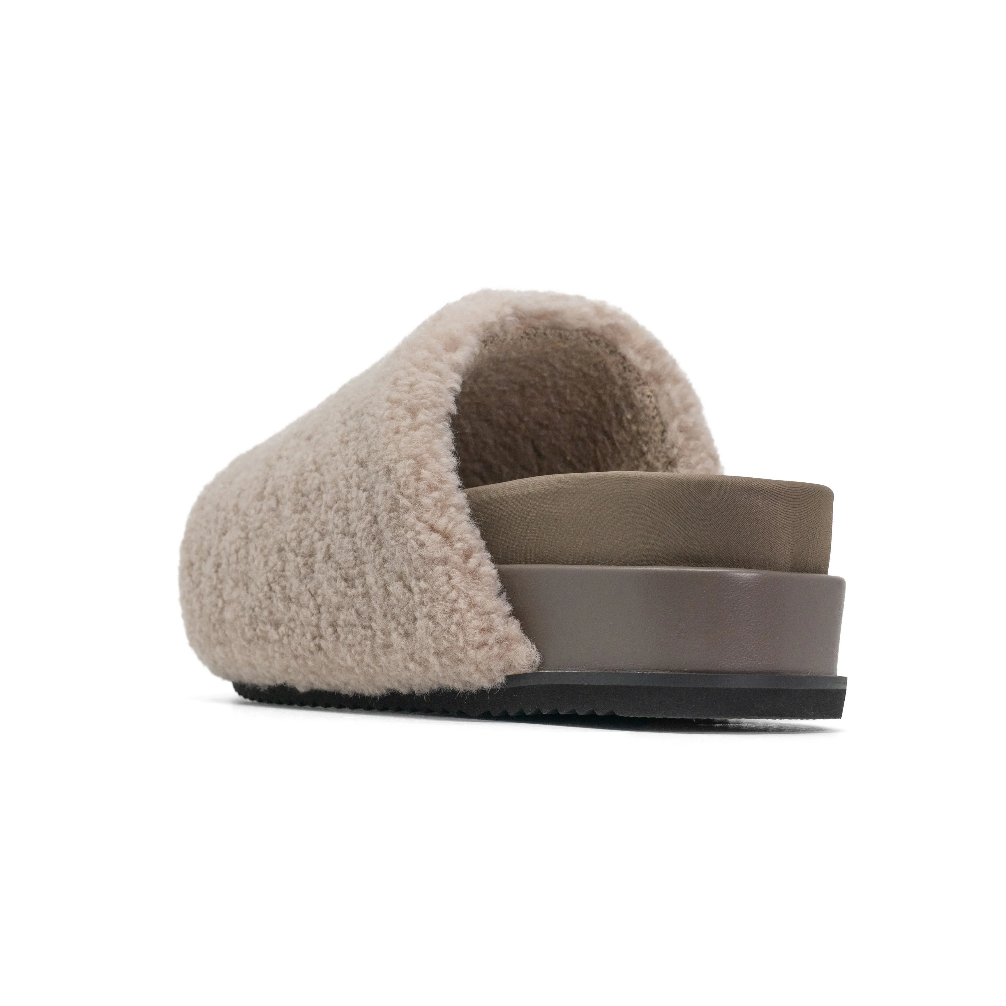 ROAM FUZZY STACK PLATFORM CEMENT FAUX SHEARLING
