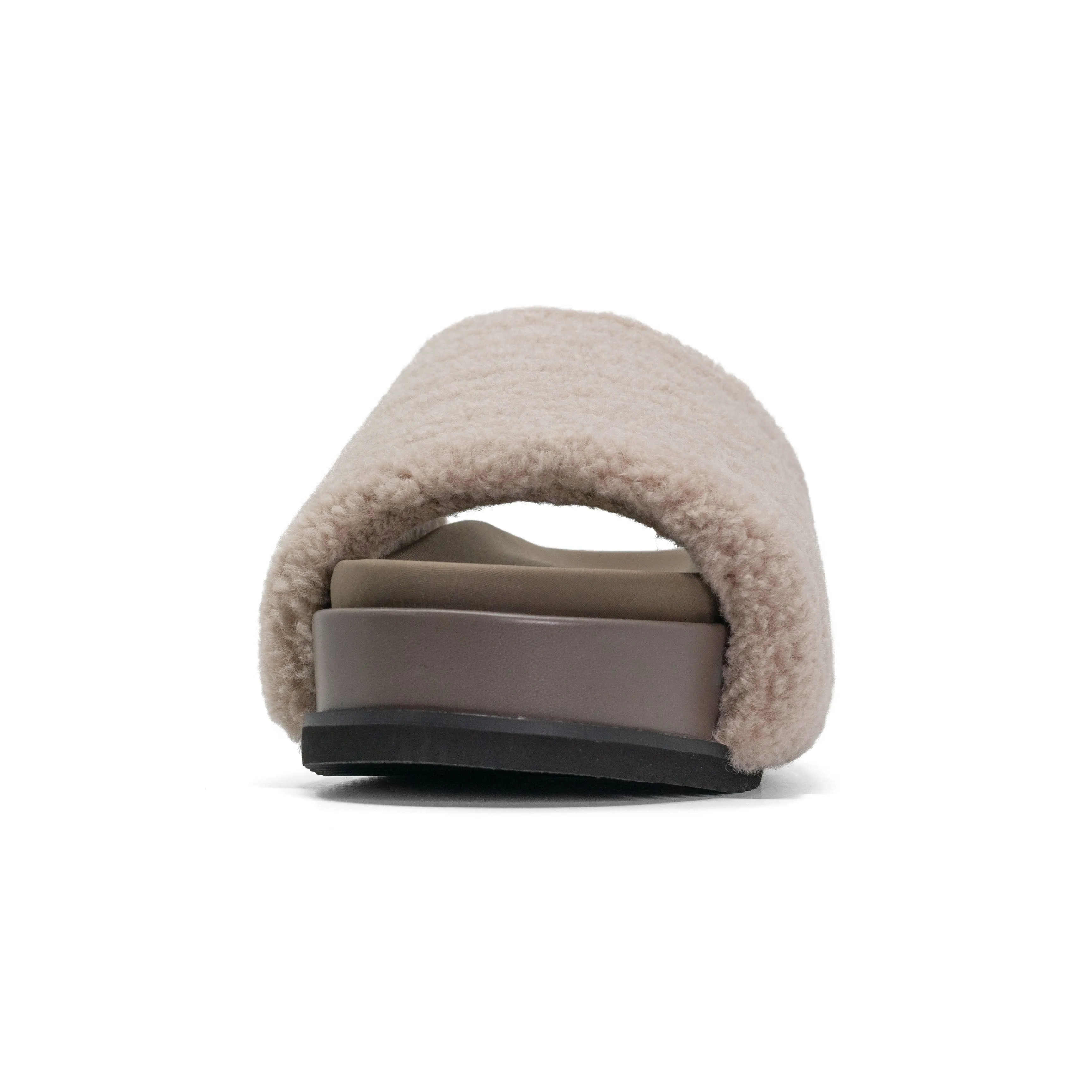 ROAM FUZZY STACK PLATFORM CEMENT FAUX SHEARLING