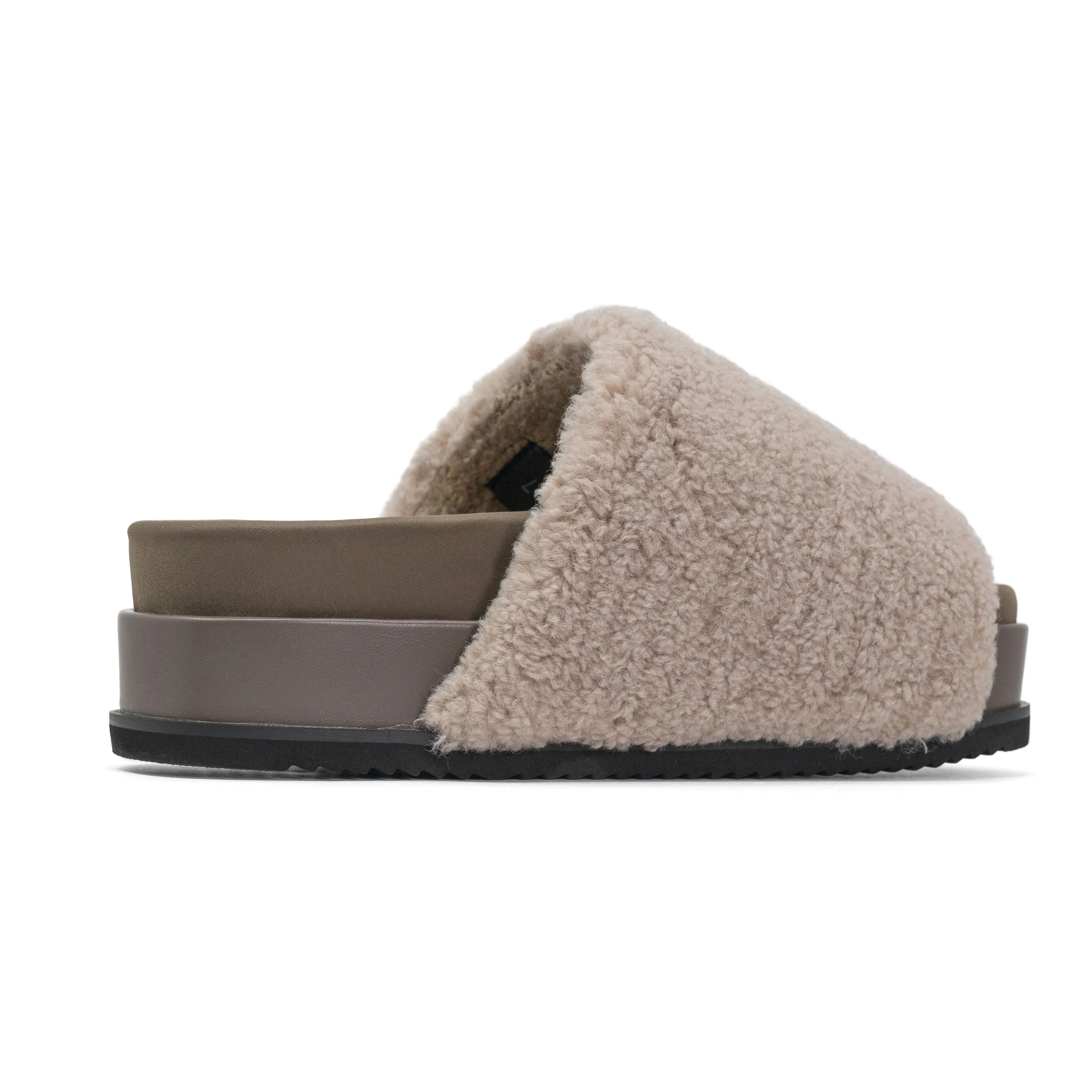 ROAM FUZZY STACK PLATFORM CEMENT FAUX SHEARLING