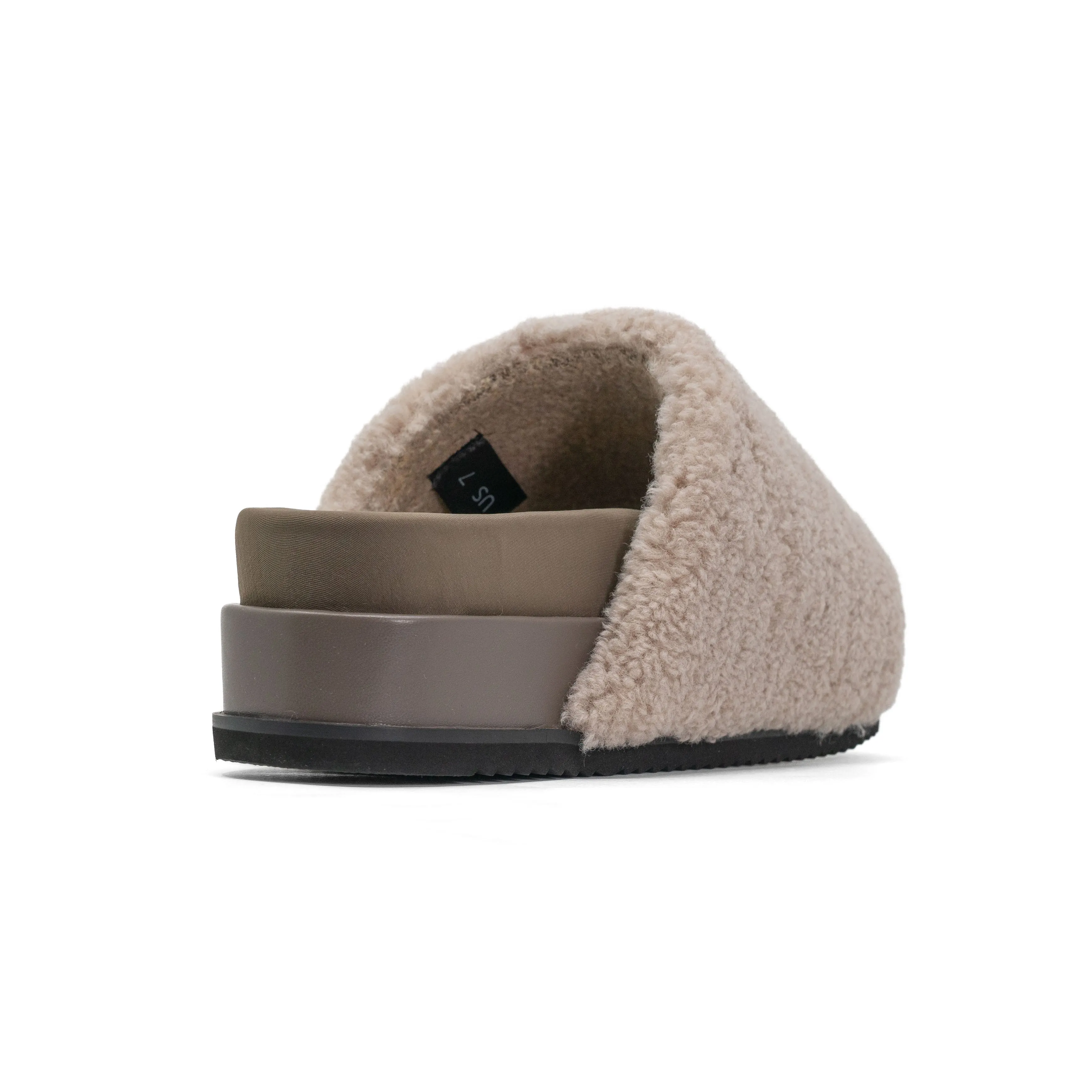 ROAM FUZZY STACK PLATFORM CEMENT FAUX SHEARLING