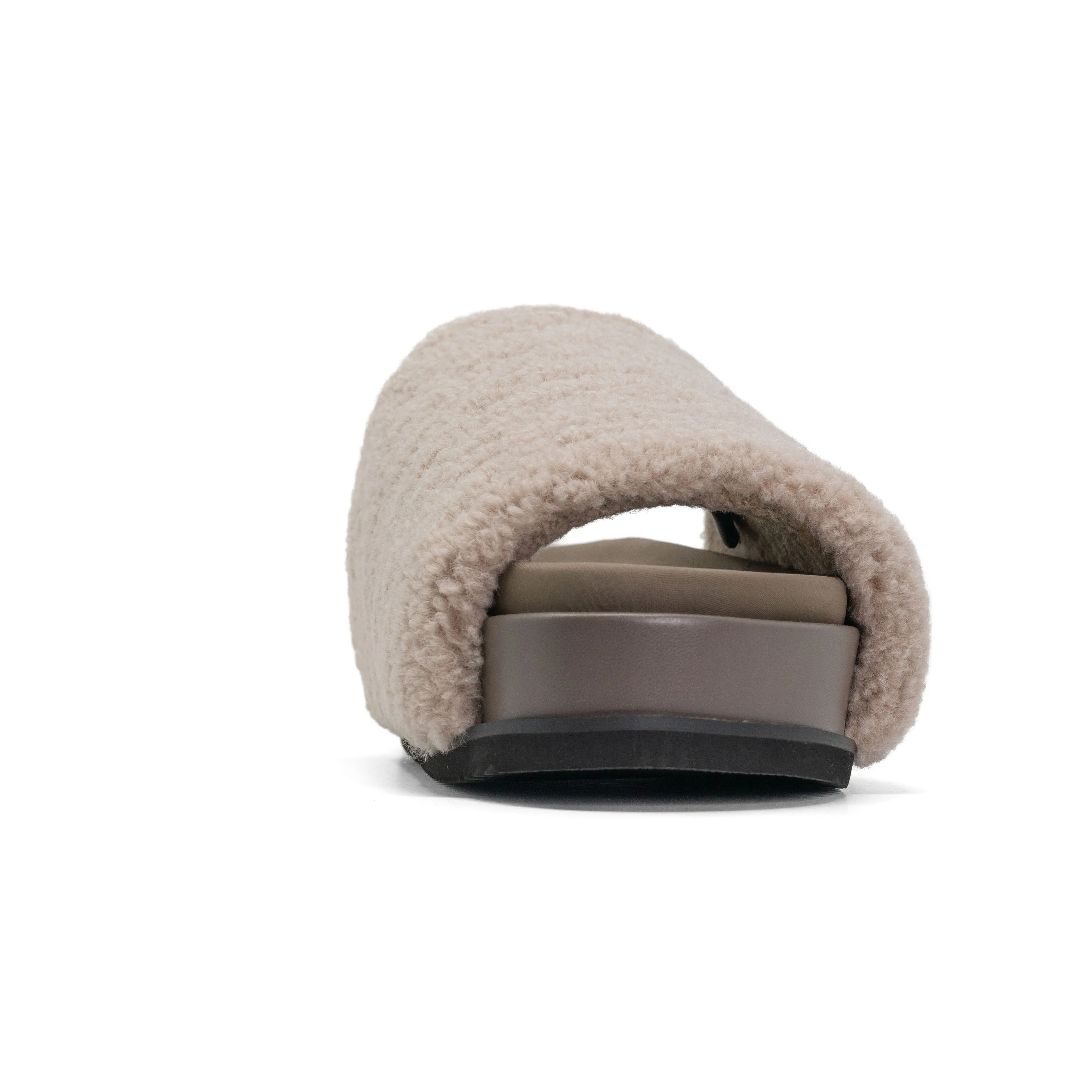 ROAM FUZZY STACK PLATFORM CEMENT FAUX SHEARLING