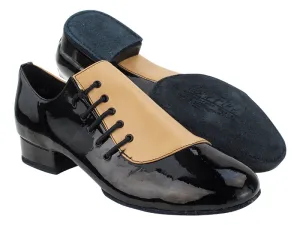 S2519 220 Beige Brown Leather_288 Black Patent