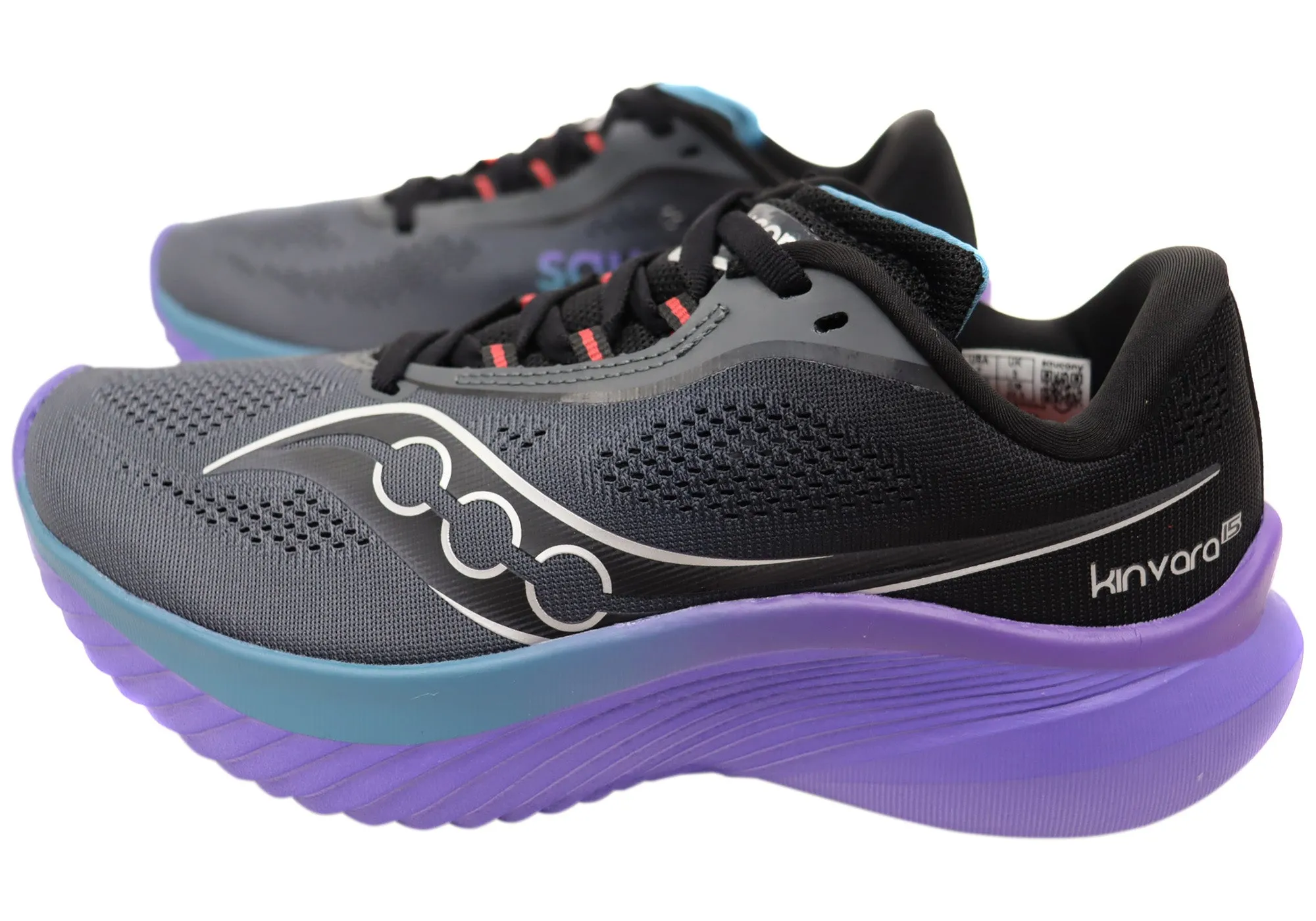 Saucony Womens Kinvara 15 Comfortable Lace Up Athletic Shoes