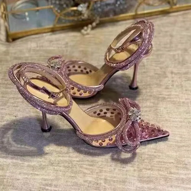 Sexy Ankle Strap High Heels Female Pump Summer Wedding Prom Shoes