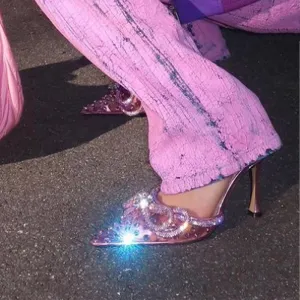 Sexy Ankle Strap High Heels Female Pump Summer Wedding Prom Shoes