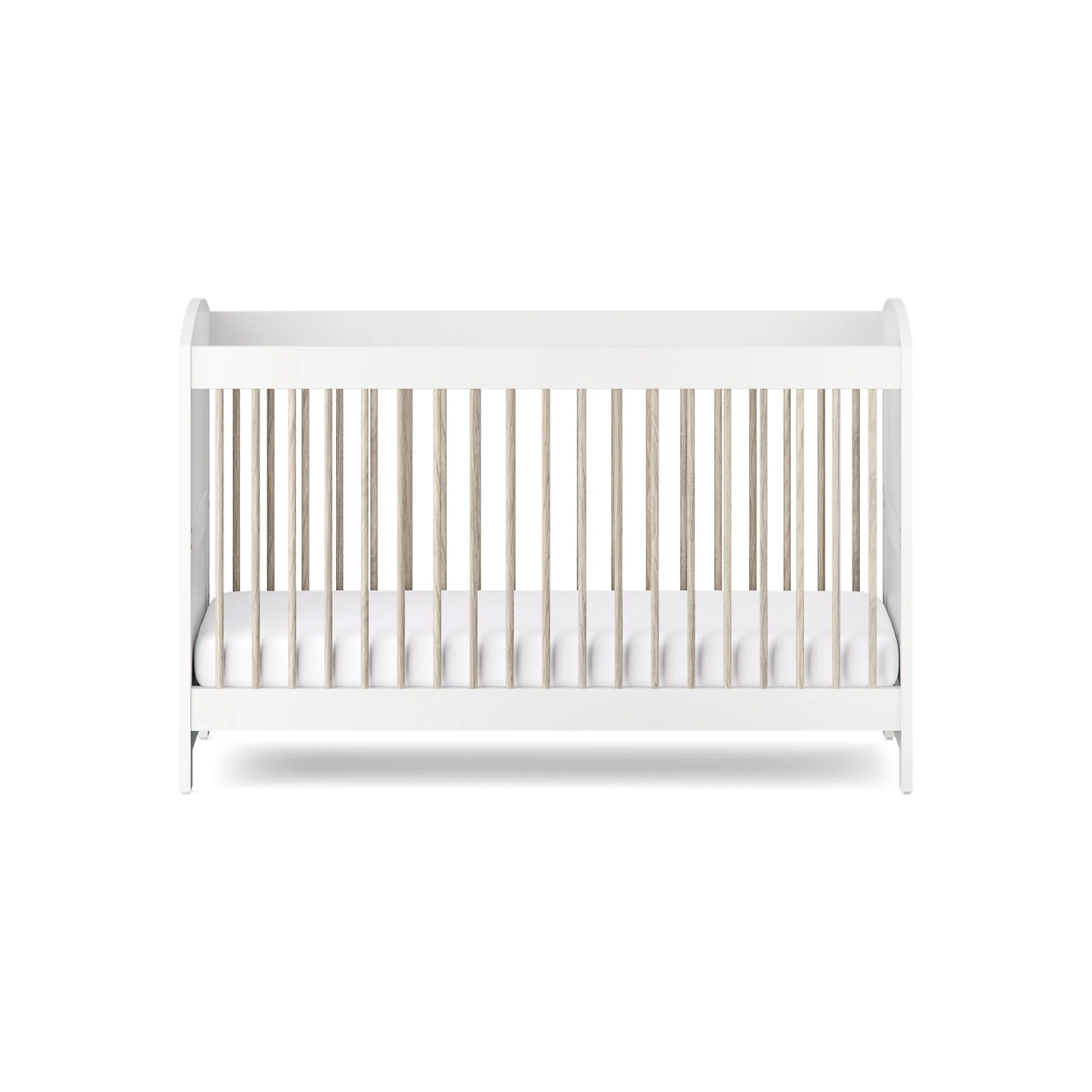 Silver Cross Valencia 4 Piece Nursery Furniture Set with Cot Bed, Dresser, Wardrobe and Carmel Rocking Chair