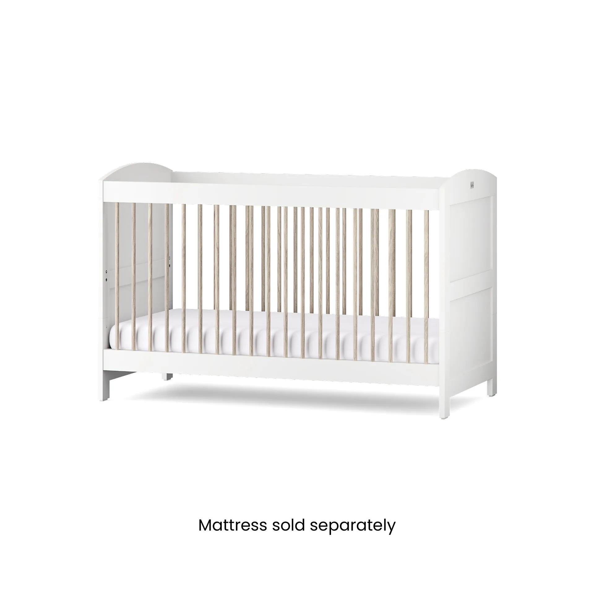 Silver Cross Valencia 5 Piece Nursery Furniture Set with Cot Bed, Dresser, Wardrobe, Carmel Rocking Chair and TrueFit Eco Fibre Mattress