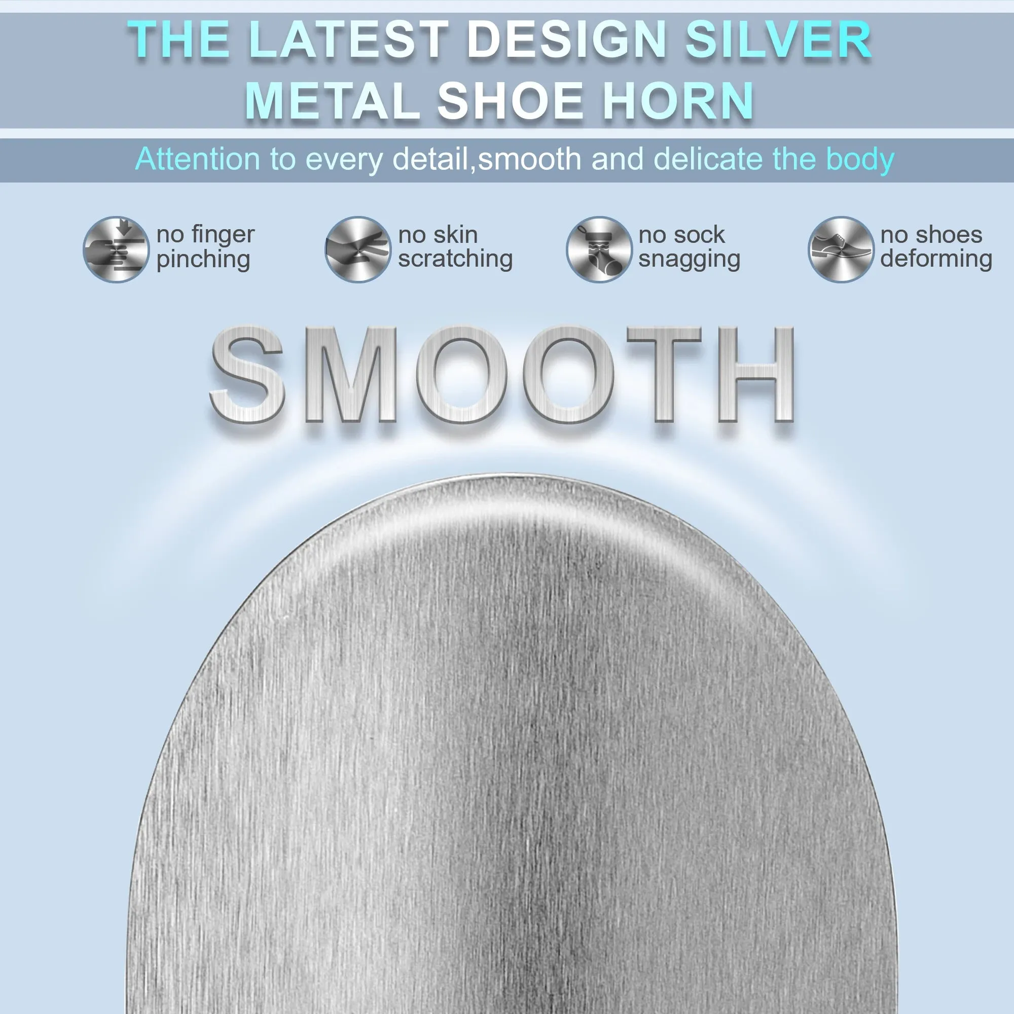 Silver Metal Shoe Horn