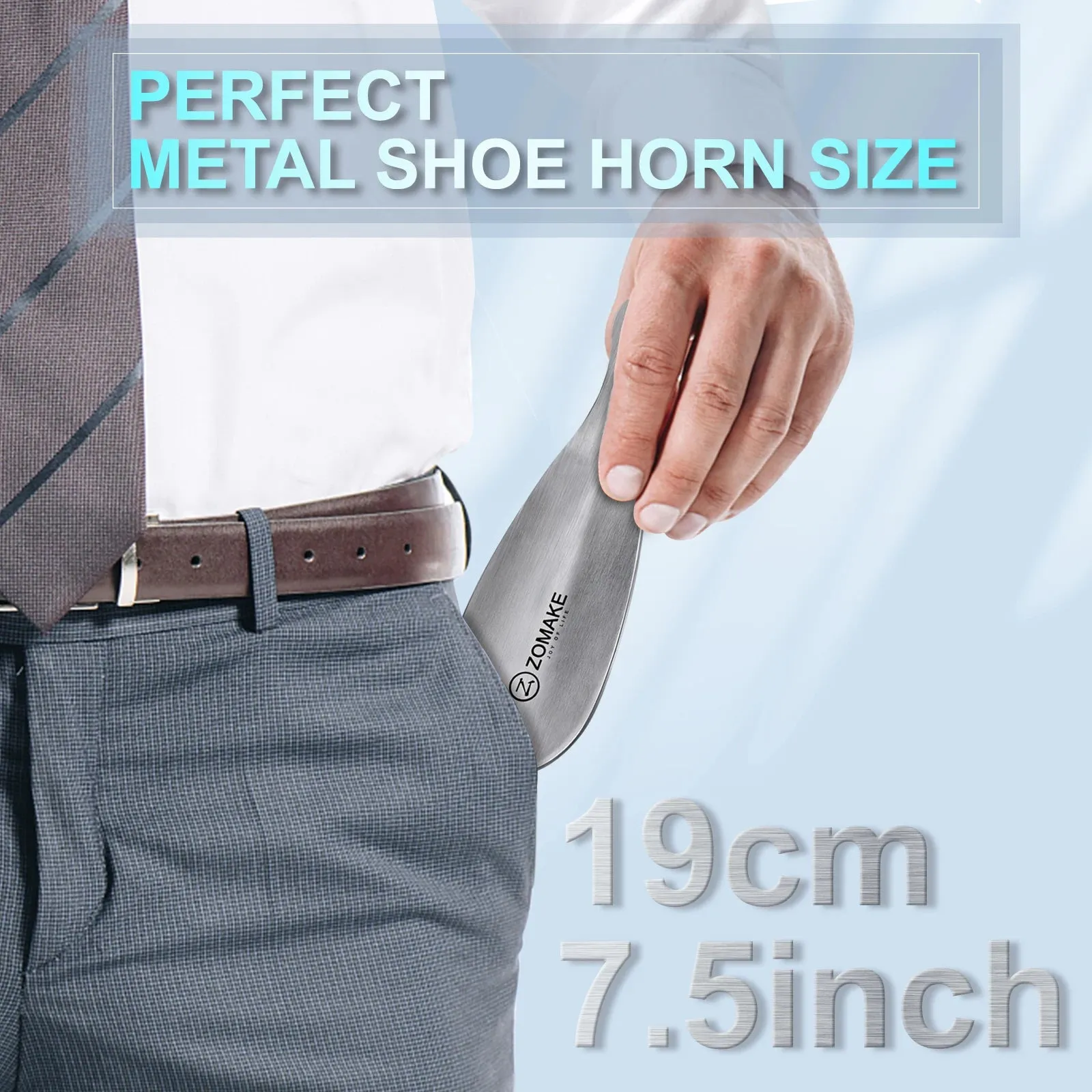 Silver Metal Shoe Horn