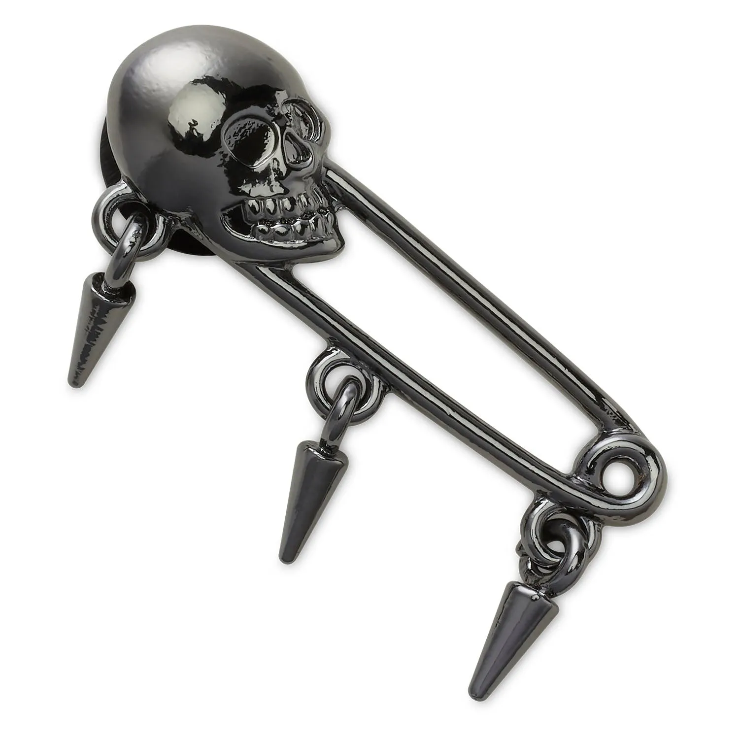 Skull Safety Pin Jibbitz