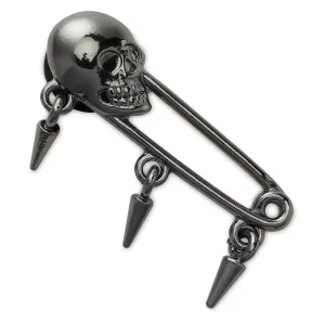 Skull Safety Pin Jibbitz