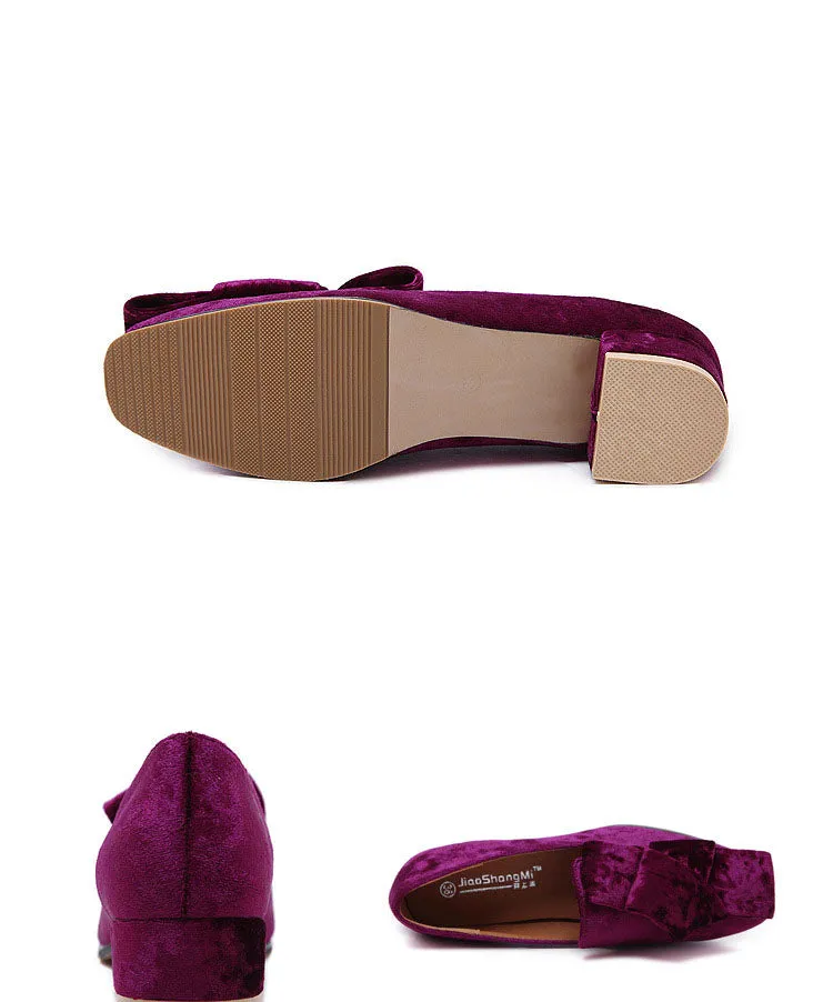 Spring and Summer Casual Women's Shoes Fashion Square Head Beef Tendon Bottom Women's Suede Shoes