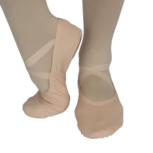 Stretchy Canvas Split-Sole Ballet Shoe