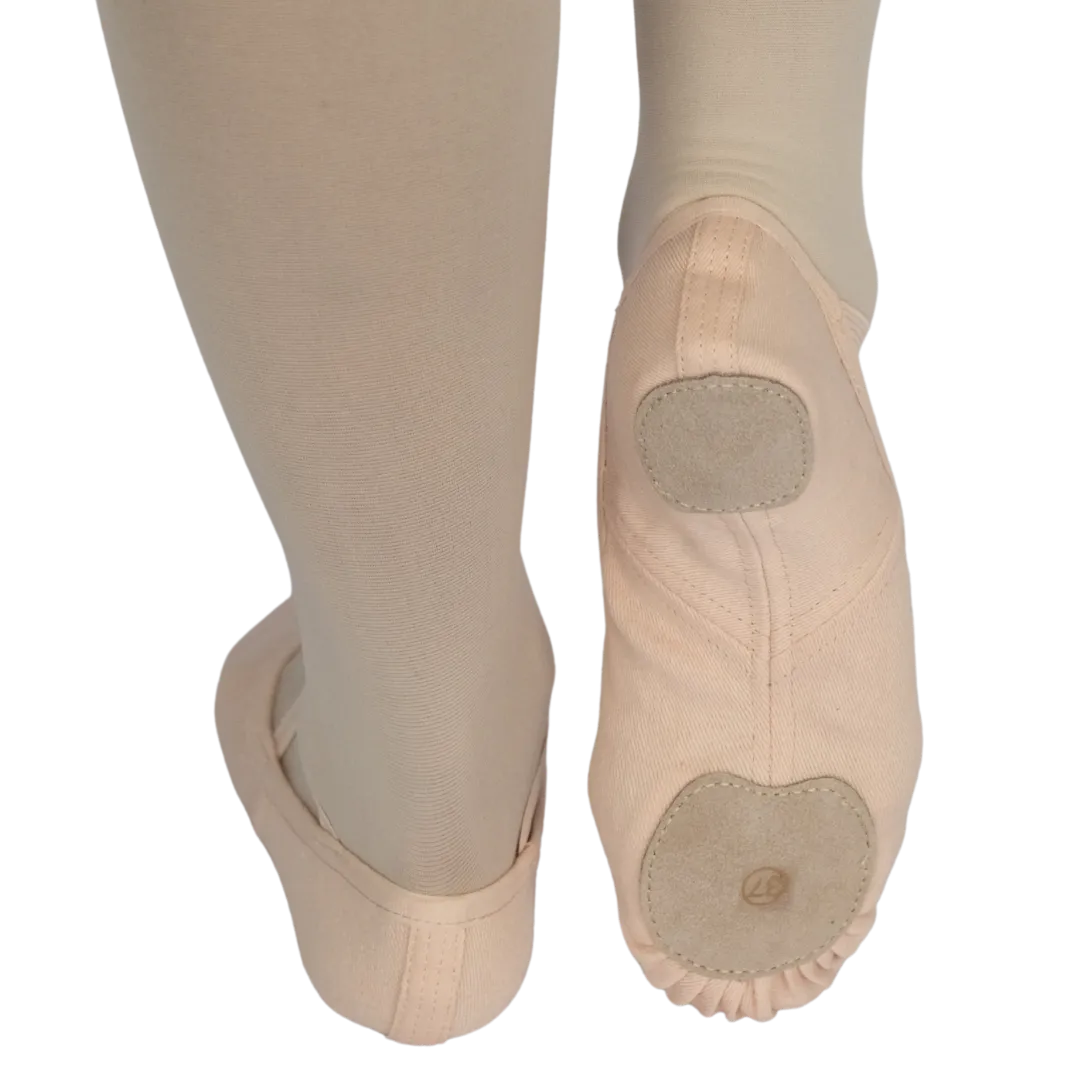 Stretchy Canvas Split-Sole Ballet Shoe