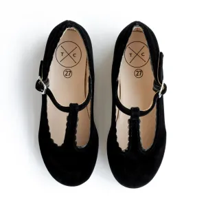 Tannery   Co Midnight T-Straps - Black