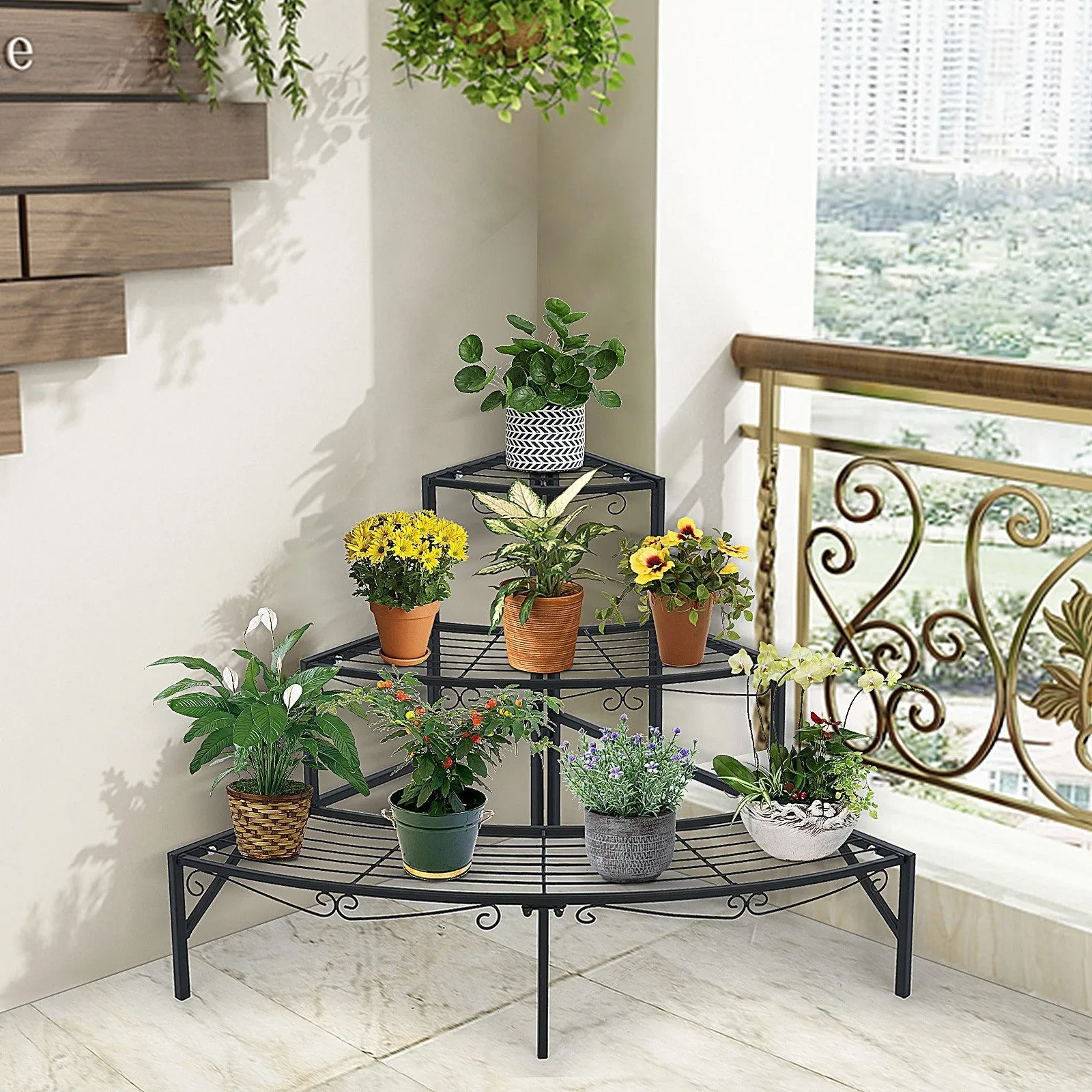 The Perfect Corner Plant Stand