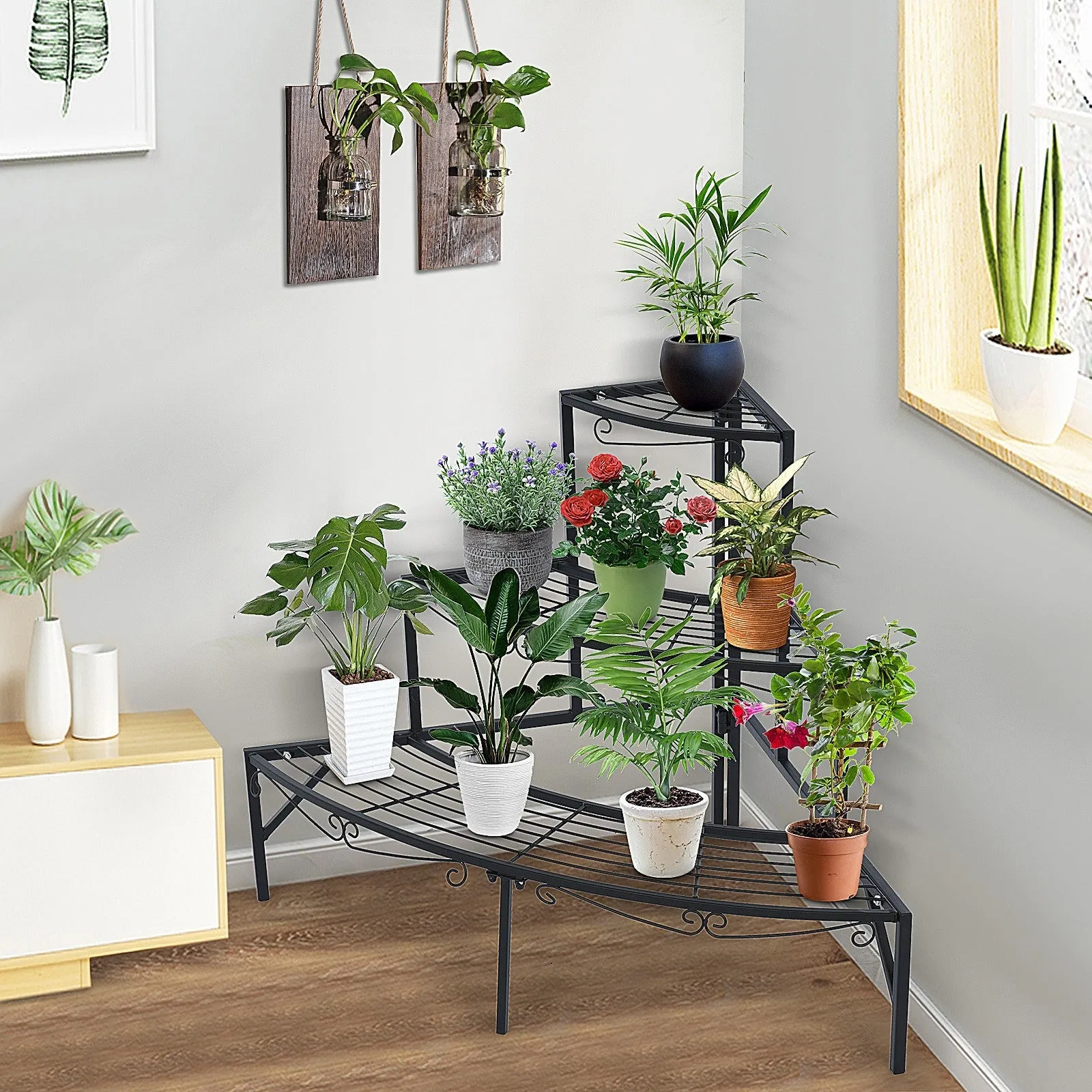 The Perfect Corner Plant Stand