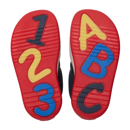 UK 5.5 Navy and Red Noodle Fun Walkers