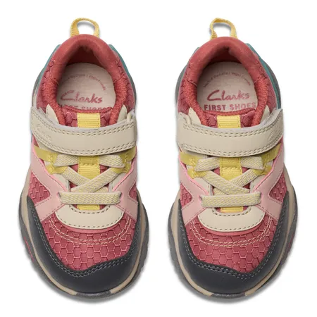 UK 6.5 Pink Combo Feather Pace Trainers