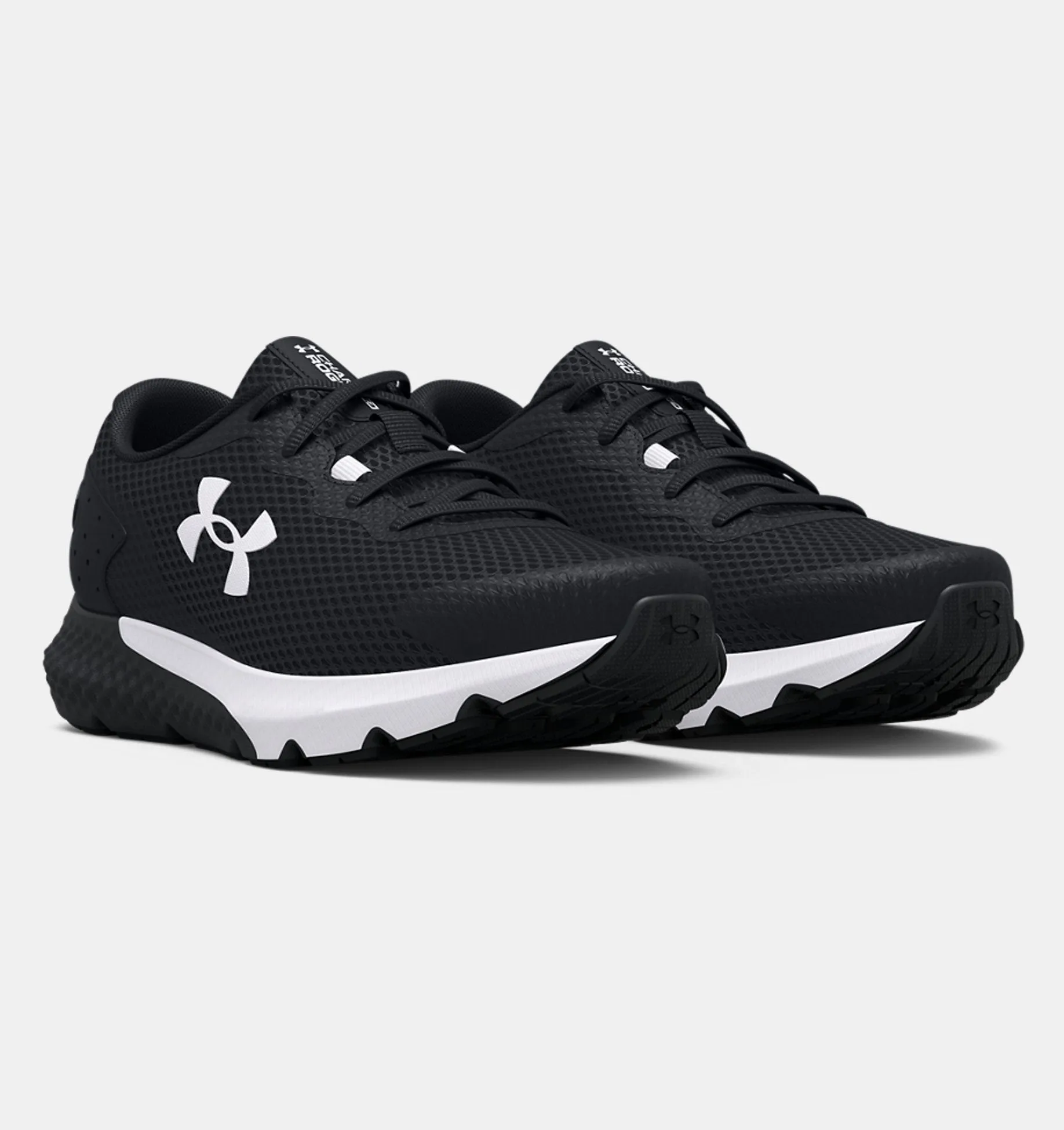Under Armour Black/White Charged Rogue 3 Youth Sneaker